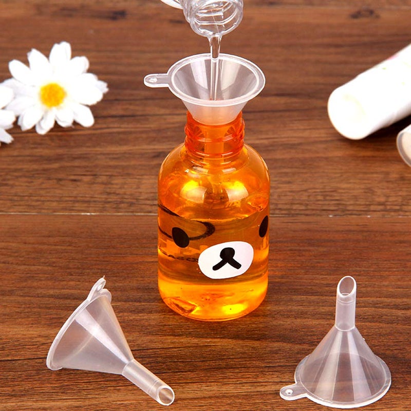 CKANDAY 20 Pack Mini Clear Plastic Funnels with 2 Pcs Mini Pipette and Spoon for Filling Small Bottles or Containers Atomizers Perfume Liquid Essential Oils Spice Powder Lab Lotion Craft Spice - Image 4
